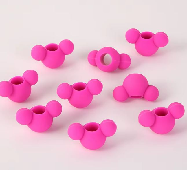 Mickey Mouse Hot pink Beads